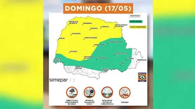 Defesa Civil alerta para temporais e alto volume de chuva na região de Londrina
