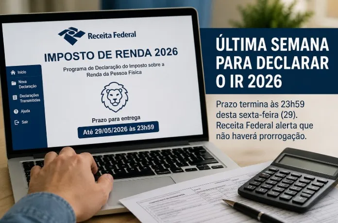 Mais de 55 mil contribuintes de Londrina ainda não enviaram declaração do IR 2026